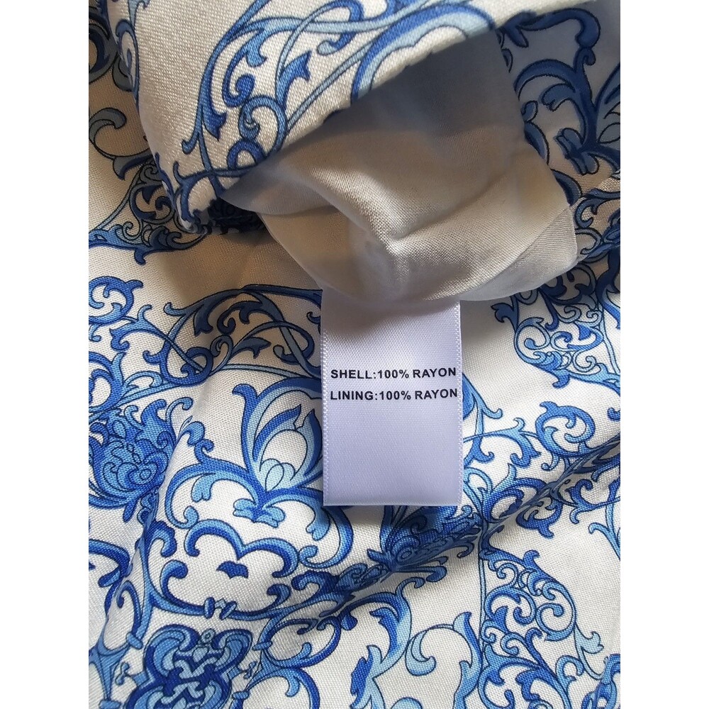 Joie Blue White Boho Print Midi Skirt Women’s Size M NWT - Picture 5 of 6